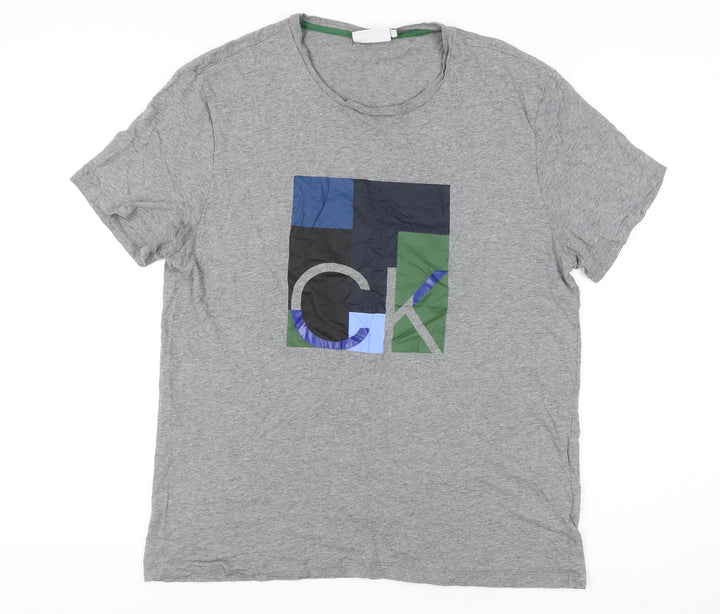 Calvin Klein Men's Grey XL Graphic T-Shirt