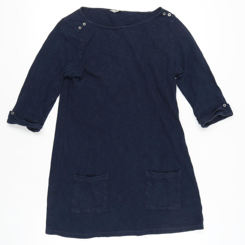 Marks and Spencer Women's Blue Shift Dress, Size 14