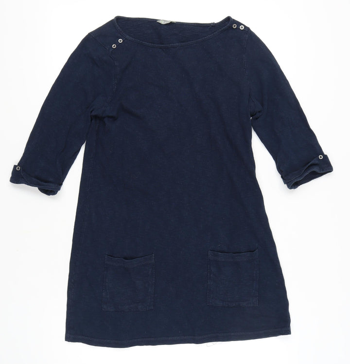 Marks and Spencer Women's Blue Shift Dress, Size 14