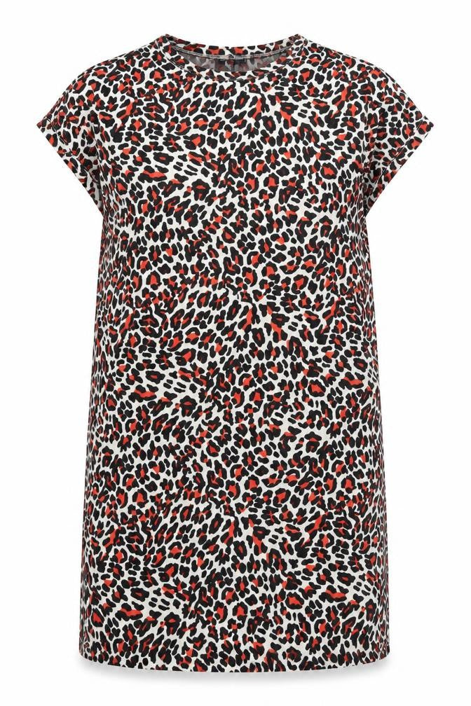 Front view of Marks & Spencer Women's Multicoloured Animal Print Shift Dress