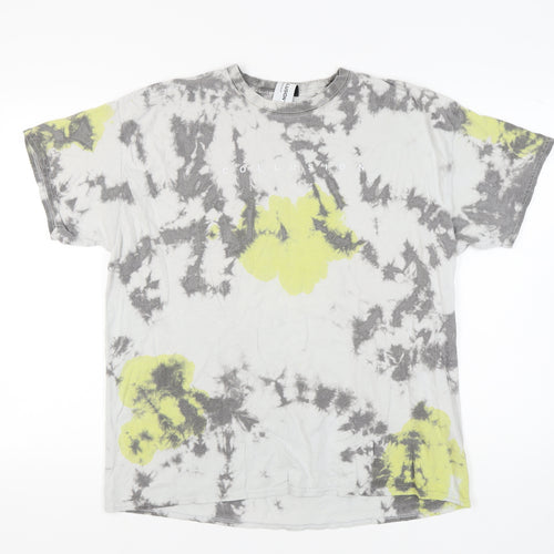 Collusion Men's Multicoloured Graphic Print T-Shirt L