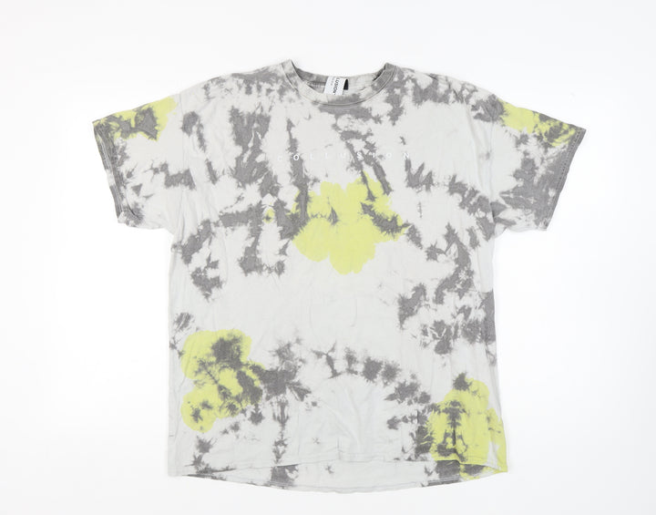 Collusion Men's Multicoloured Graphic Print T-Shirt L