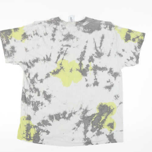 Collusion Men's Multicoloured Graphic Print T-Shirt L