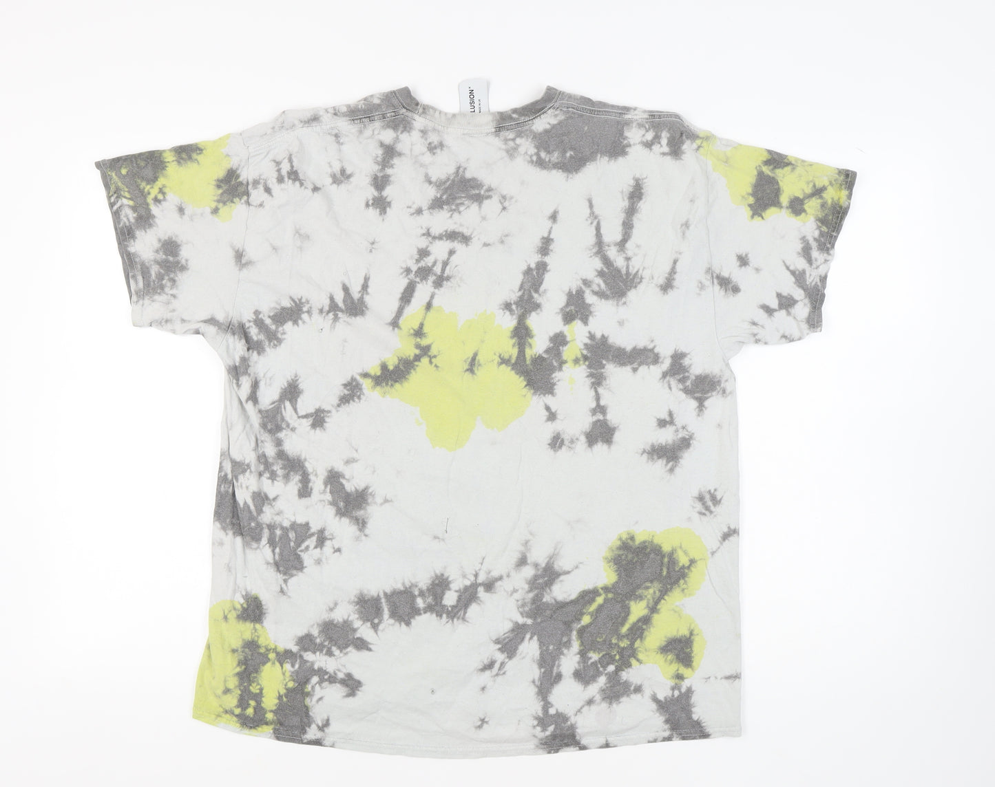 Collusion Men's Multicoloured Graphic Print T-Shirt L
