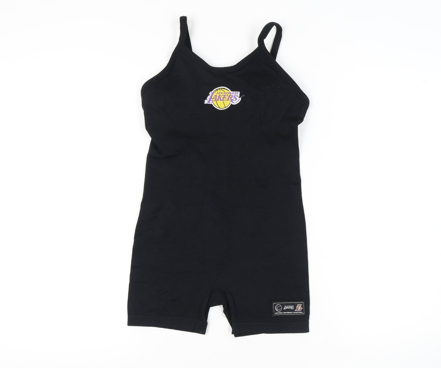 NBA Women's Black Stretch Playsuit, Size S, Sports Style