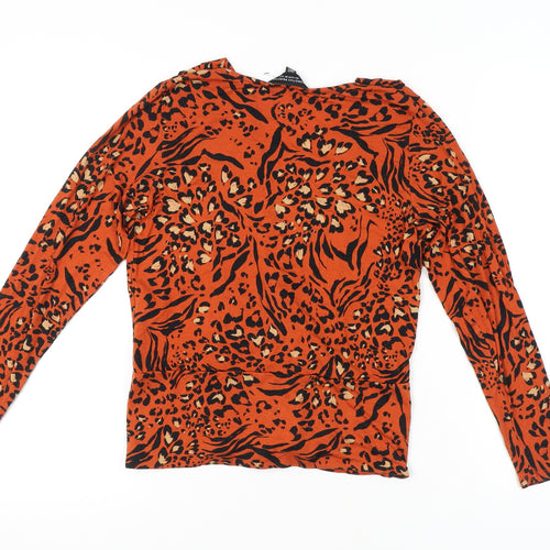 Dorothy Perkins Women's Multicoloured Wrap Blouse Size 8