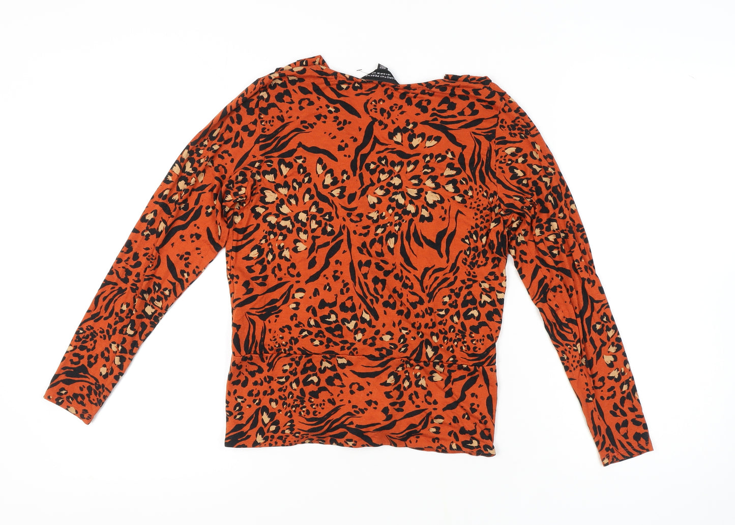 Dorothy Perkins Women's Multicoloured Wrap Blouse Size 8