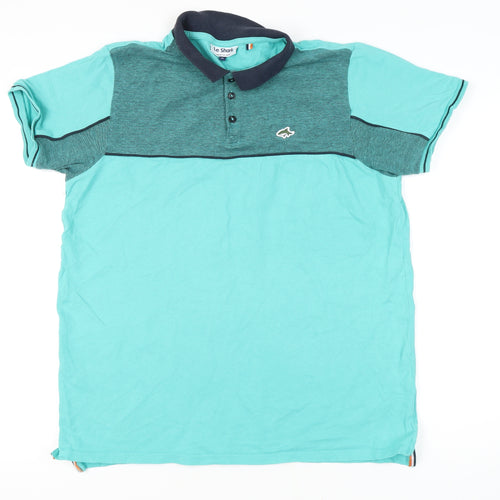 Le Shark Men's Blue XL Colourblock Polo Shirt