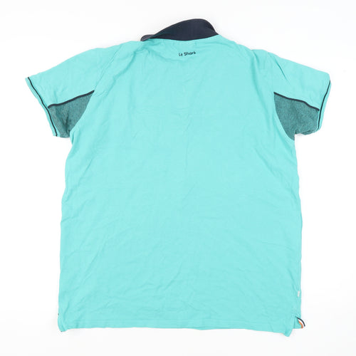 Le Shark Men's Blue XL Colourblock Polo Shirt