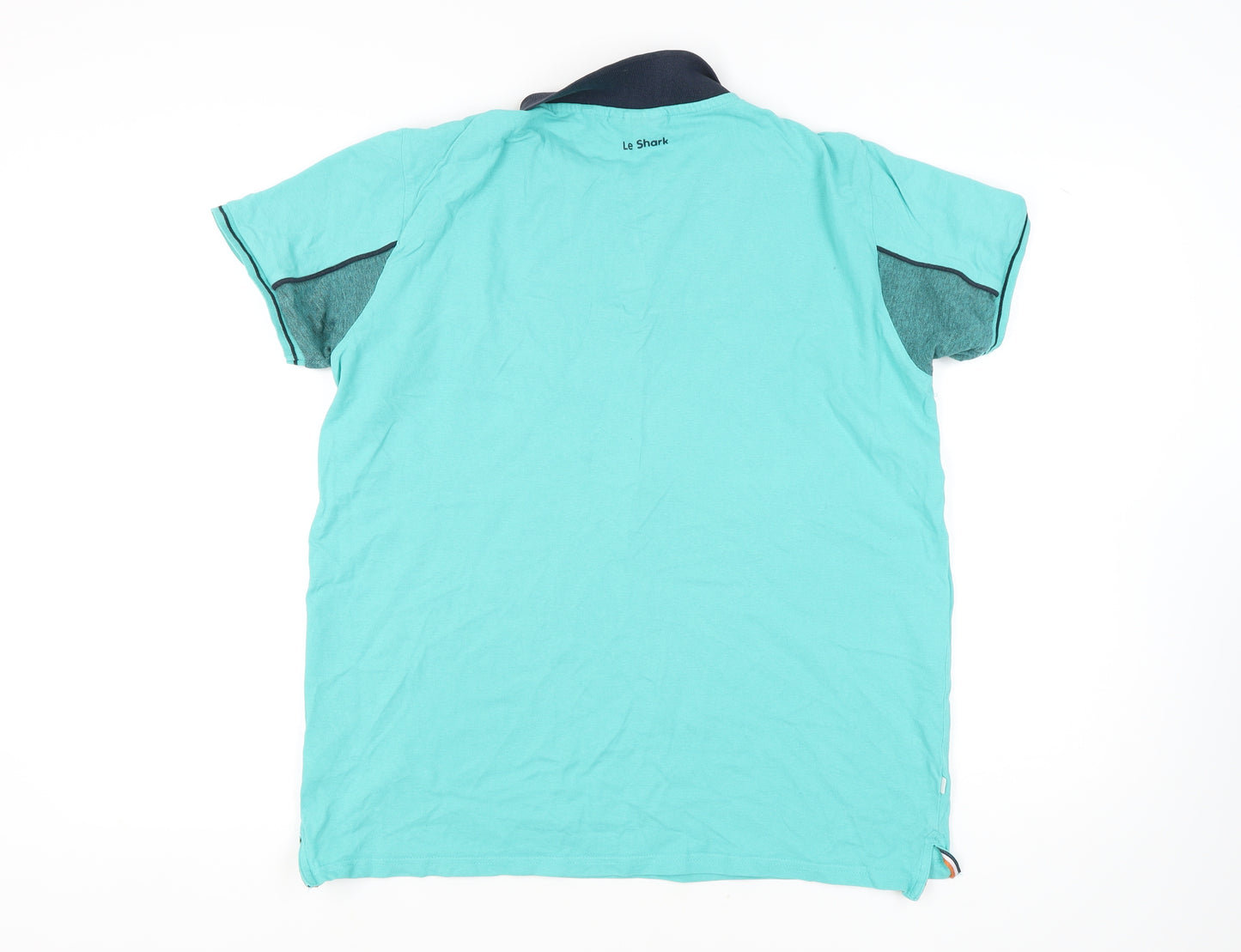Le Shark Men's Blue XL Colourblock Polo Shirt
