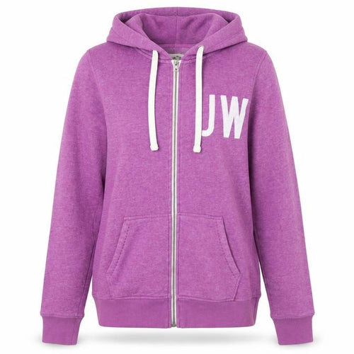 Jack Wills Women Purple Full Zip Hoodie Size 10