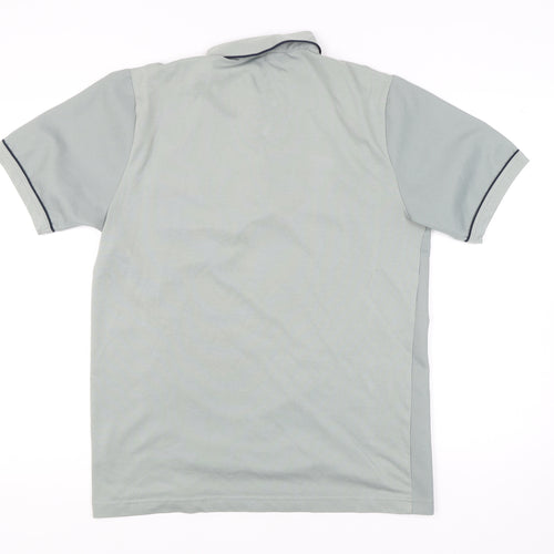 Carabou Men's Grey Polo Shirt - Size L, Short Sleeve