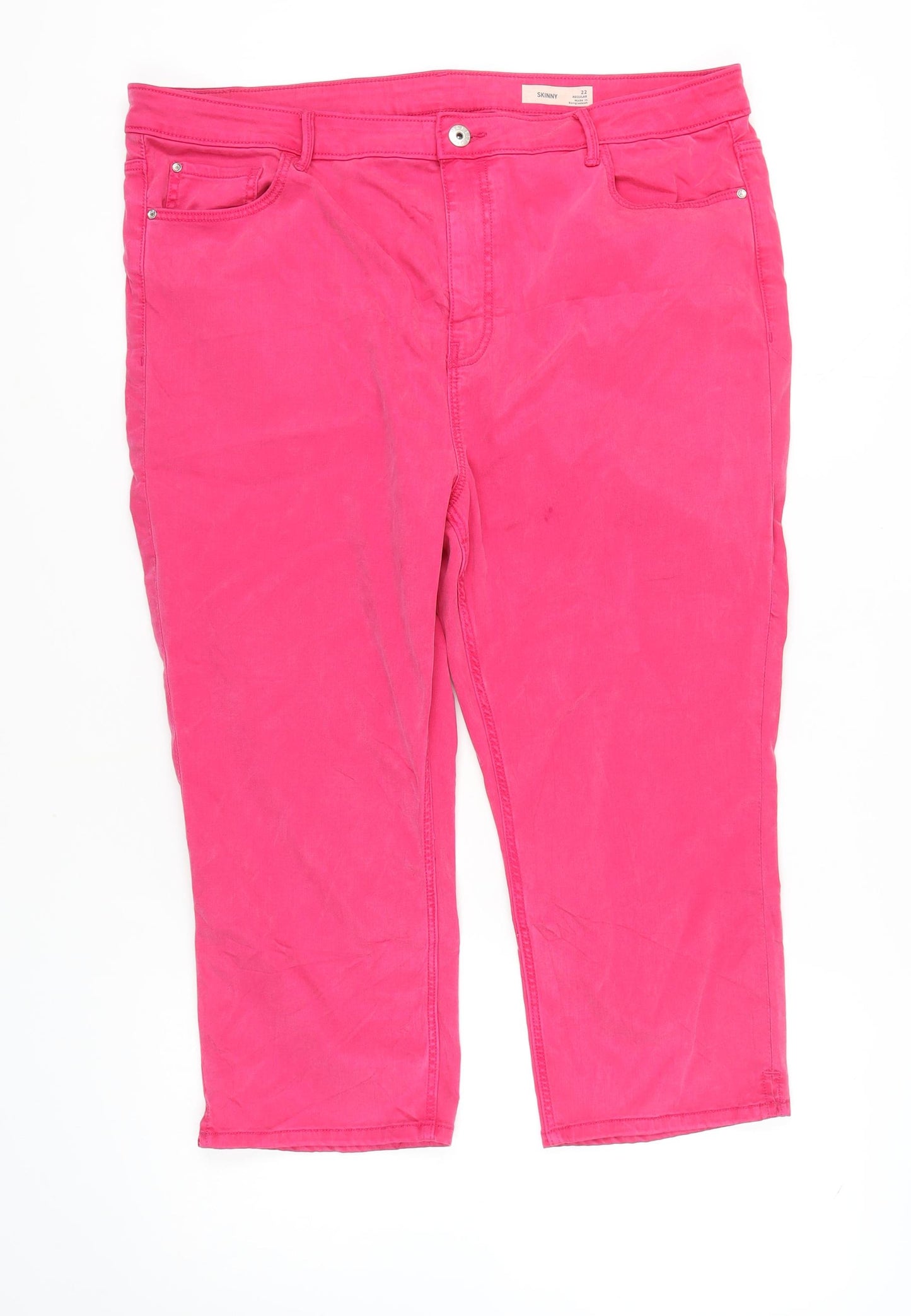 Marks and Spencer Women's Pink Skinny Jeans Size 22