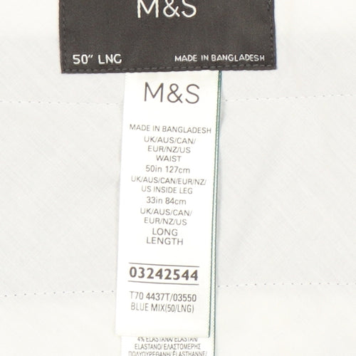 Marks and Spencer Men's Blue Trousers, Size 50, New