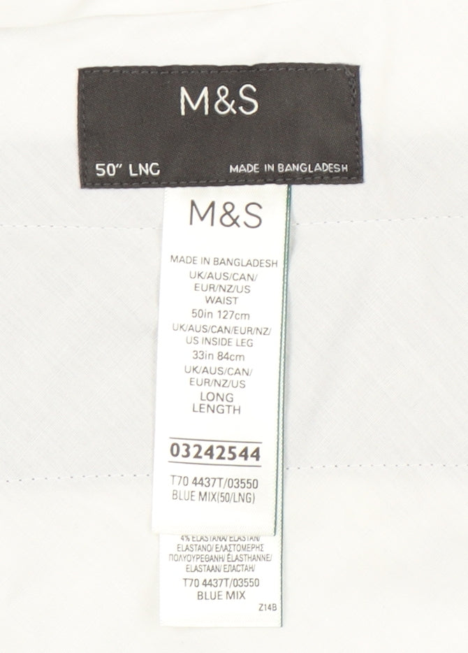 Marks and Spencer Men's Blue Trousers, Size 50, New