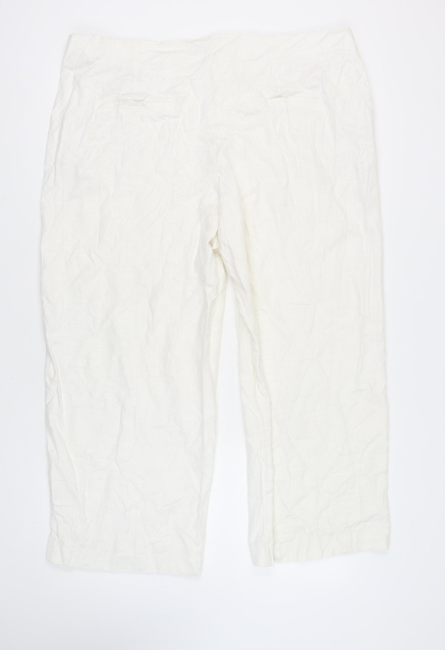 Marks and Spencer Women's White Size 24 Trousers