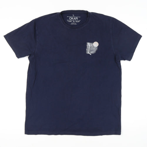 Okapi Men's Blue L Nature Graphic T-Shirt