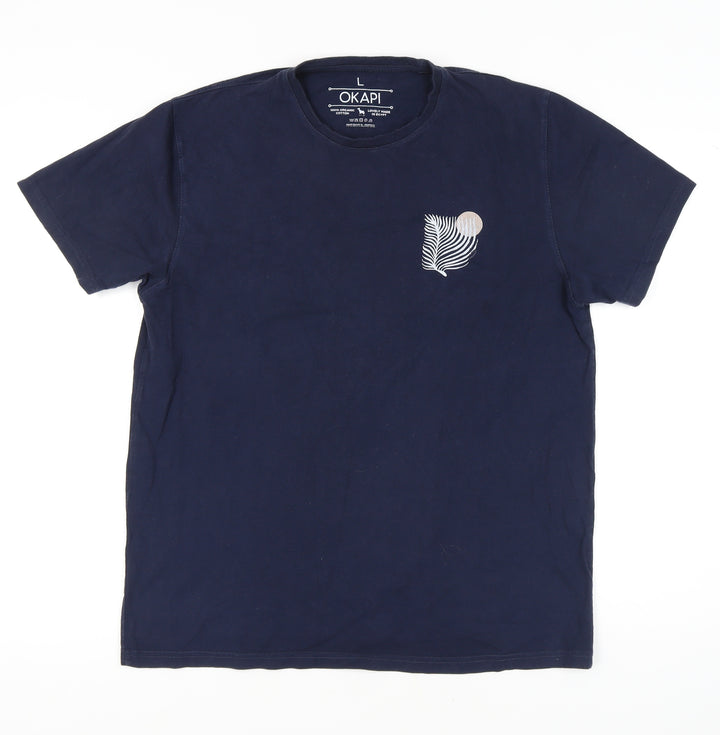 Okapi Men's Blue L Nature Graphic T-Shirt