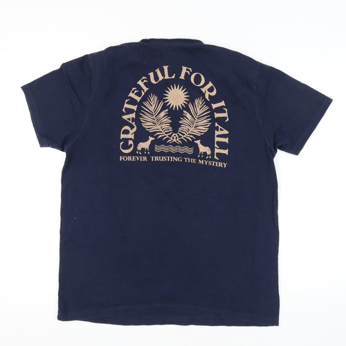 Okapi Men's Blue L Nature Graphic T-Shirt