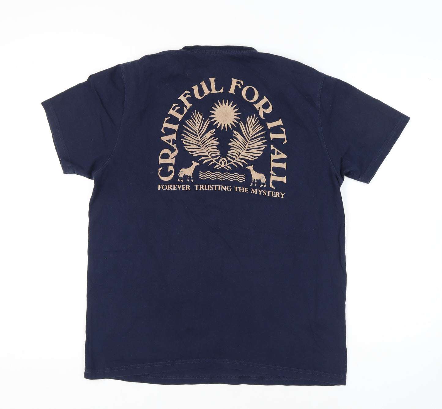 Okapi Men's Blue L Nature Graphic T-Shirt