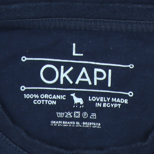Okapi Men's Blue L Nature Graphic T-Shirt