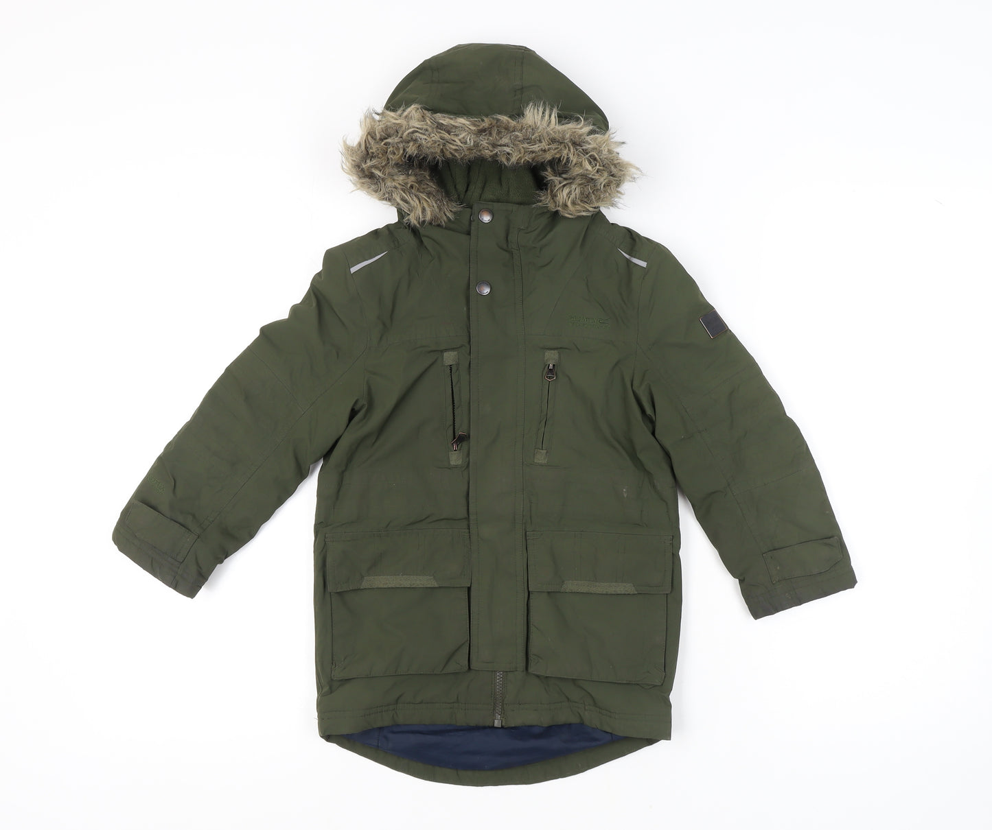 Regatta Girls' Green Parka Coat, Size 6, Winter Wear