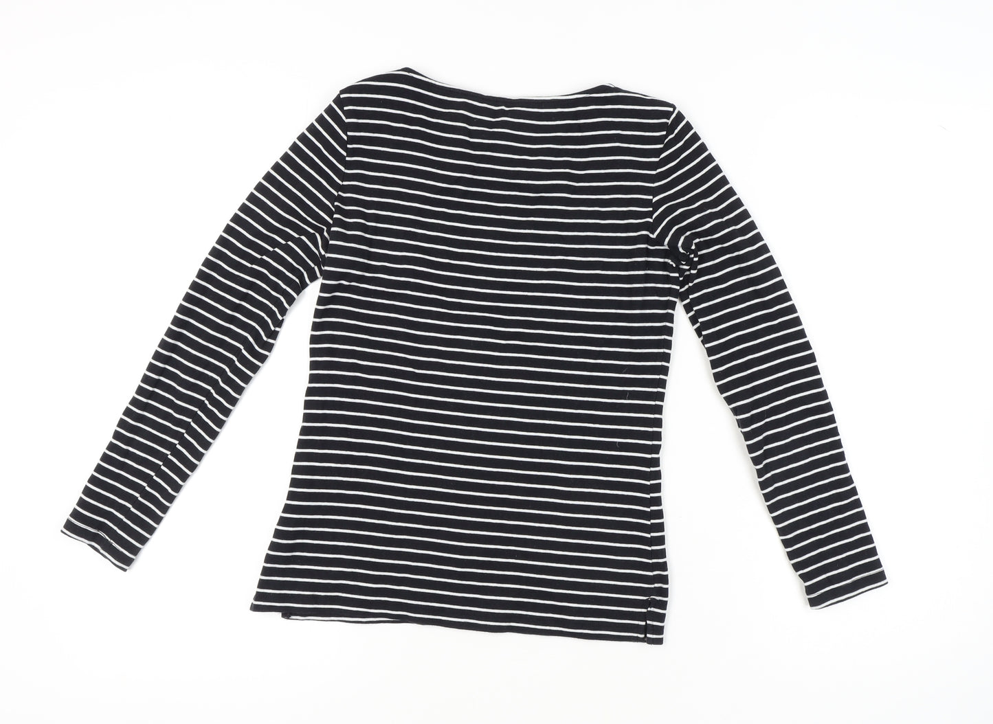 Tom Tailor Women's Black Striped Long Sleeve T-Shirt