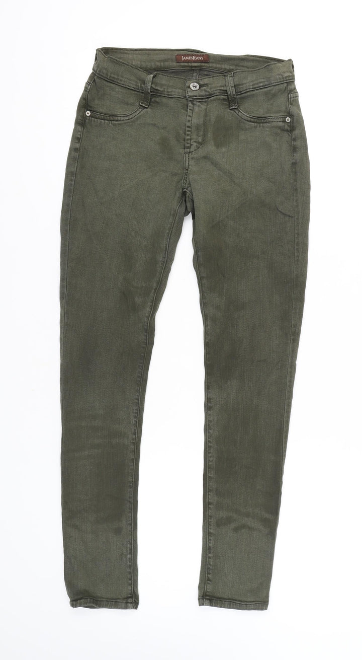 James Jeans Women's Green Skinny Jeans Size 28