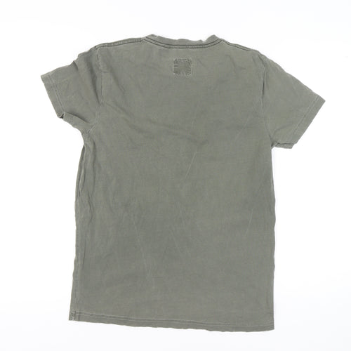 Scotch & Soda Green Safari T-Shirt L Unisex Adults