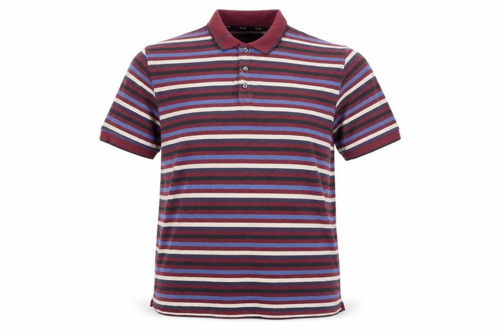Front view of Marks & Spencer Men's Striped Polo, Large, Cotton