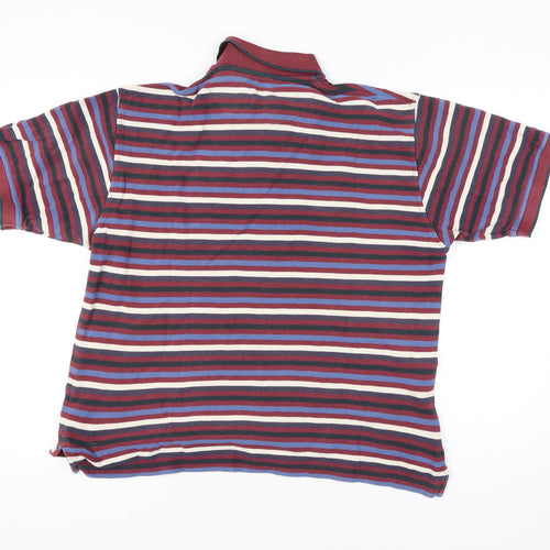 Marks and Spencer Men's Striped Polo, Large, Cotton