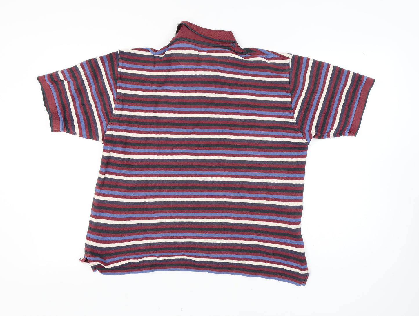 Marks and Spencer Men's Striped Polo, Large, Cotton