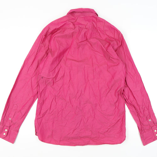 Ted Baker Pink Men's Long Sleeve Button-Up Shirt