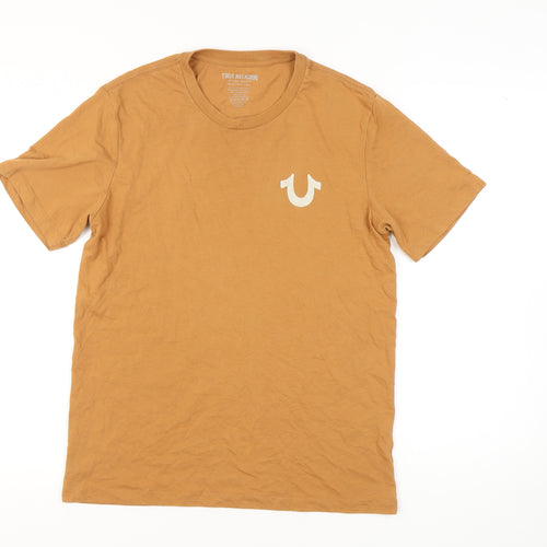 True Religion Men's Brown Graphic T-Shirt, Size M