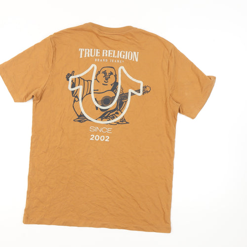 True Religion Men's Brown Graphic T-Shirt, Size M