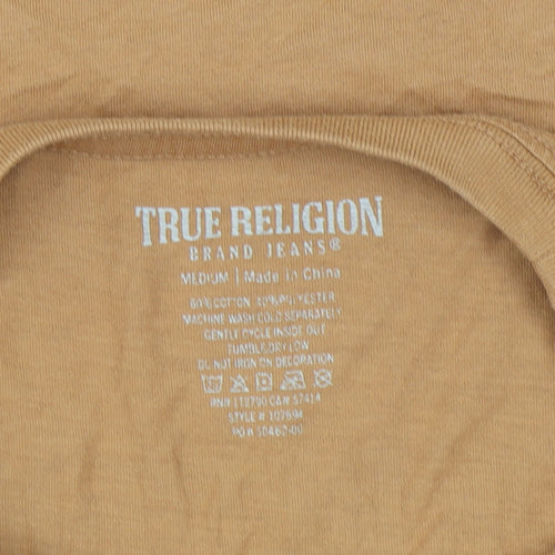 True Religion Men's Brown Graphic T-Shirt, Size M