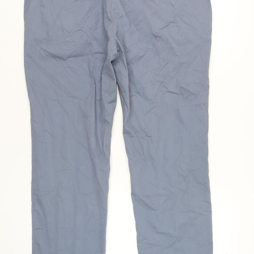 Marks and Spencer Men's Blue Chino Trousers, 42 Regular