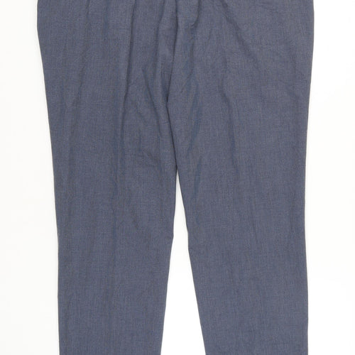 Marks and Spencer Men's Blue Dress Pants, Size 42