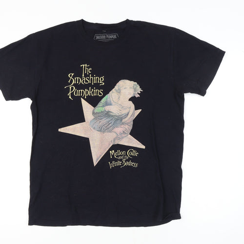 Smashing Pumpkins Men's Black M T-Shirt, Music Graphic Tee