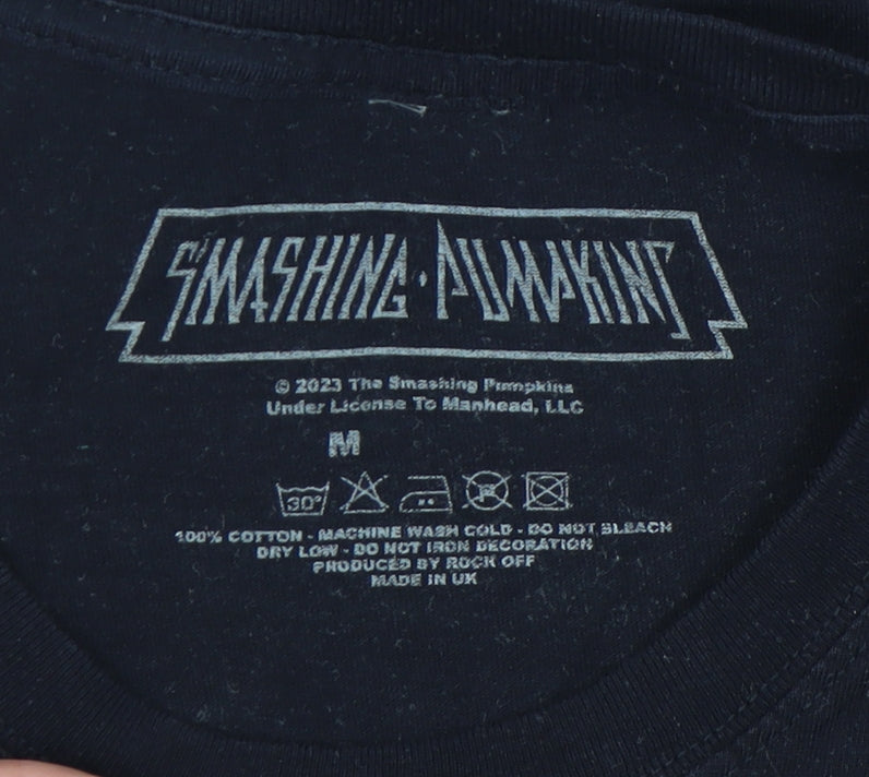 Smashing Pumpkins Men's Black M T-Shirt, Music Graphic Tee