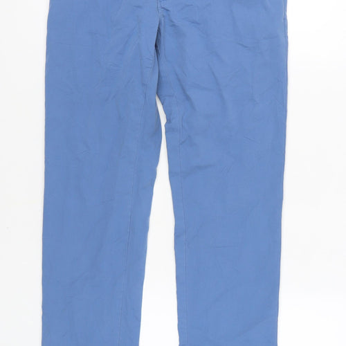 Marks and Spencer Men's Blue Chino Trousers, 30 in Waist