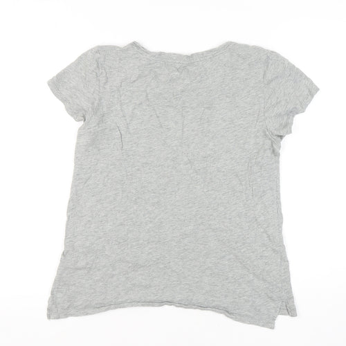 Gap Women's Grey T-Shirt M Basic City Style Embroidery
