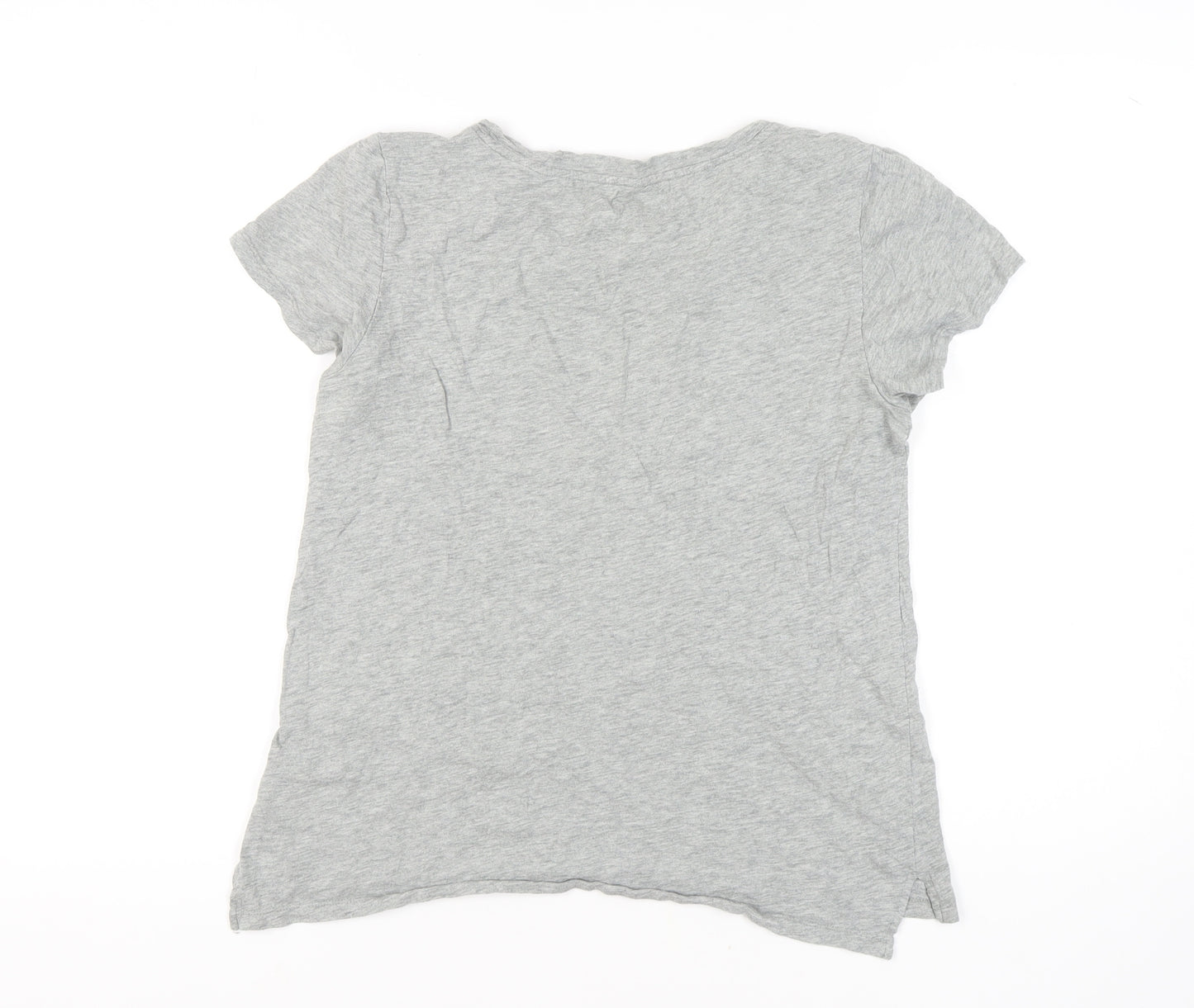 Gap Women's Grey T-Shirt M Basic City Style Embroidery