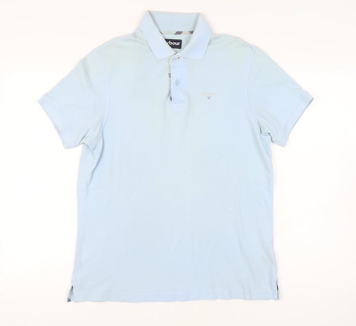 Barbour Men’s Blue Polo Sky Blue Medium