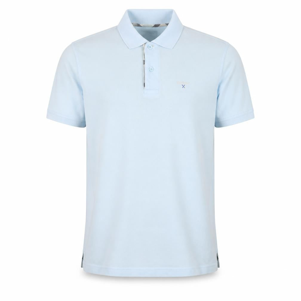 Barbour Men’s Blue Polo Sky Blue Medium