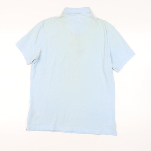 Barbour Men’s Blue Polo Sky Blue Medium