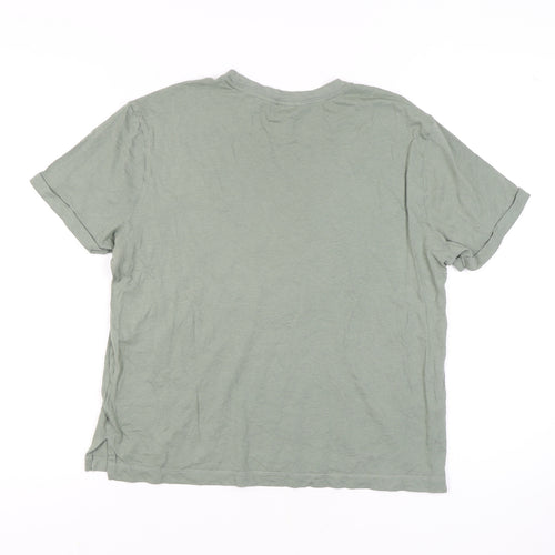 Marks and Spencer Women's Green Sequin T-Shirt Size 12