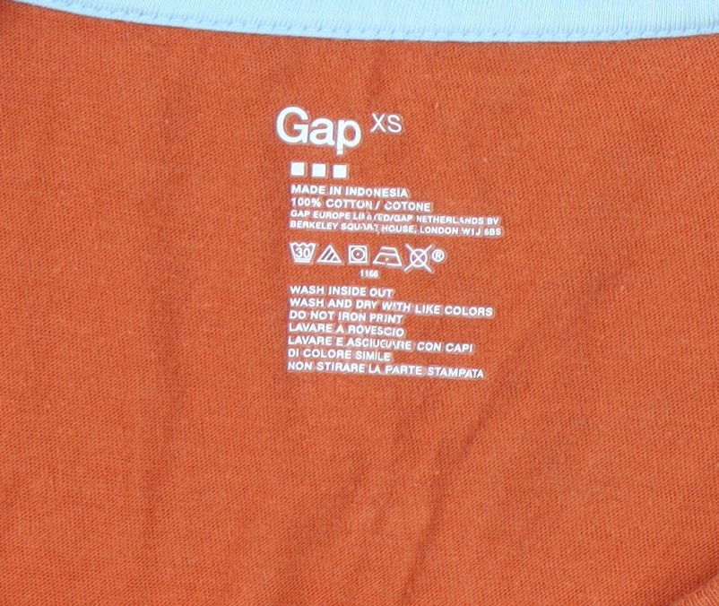 Gap Men's Orange XS Graphic Print T-Shirt
