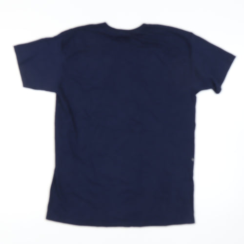 Star Wars Men's Blue Large Christmas Graphic T-Shirt