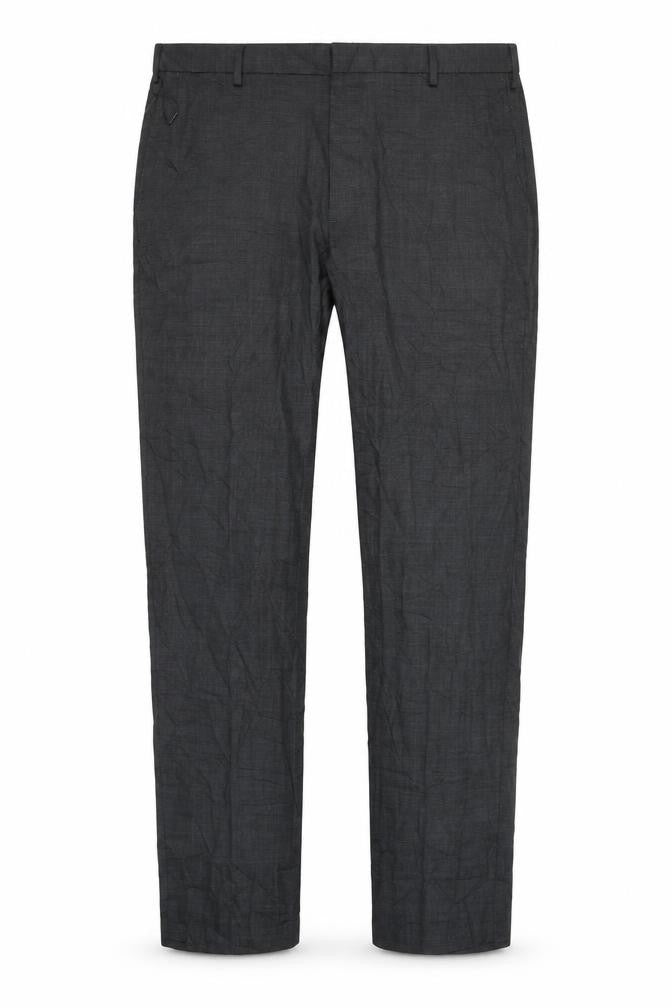 Front view of Marks & Spencer Men's Grey Regular Fit Trousers, size 42